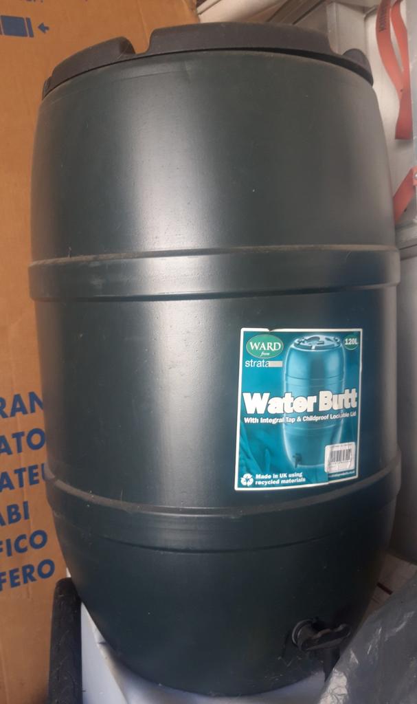 Regenton 120L met kraan en kindveilige deksel. NIEUW!, Tuin en Terras, Regentonnen, Kunststof, Met kraantje, Ophalen of Verzenden