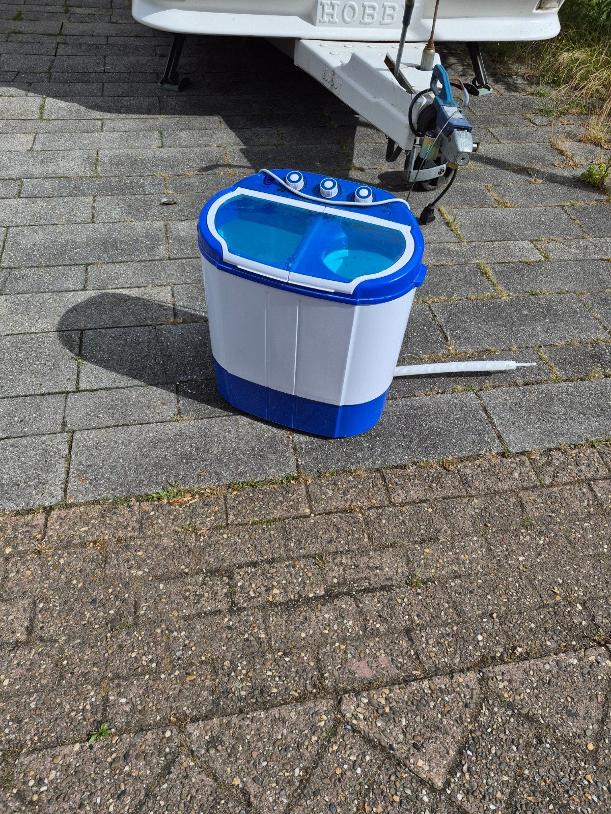 Mestic MW-120 Mini Wasmachine - Ideaal voor Camping/Camper, Ophalen, Minder dan 4 kg, Bovenlader, Kort programma