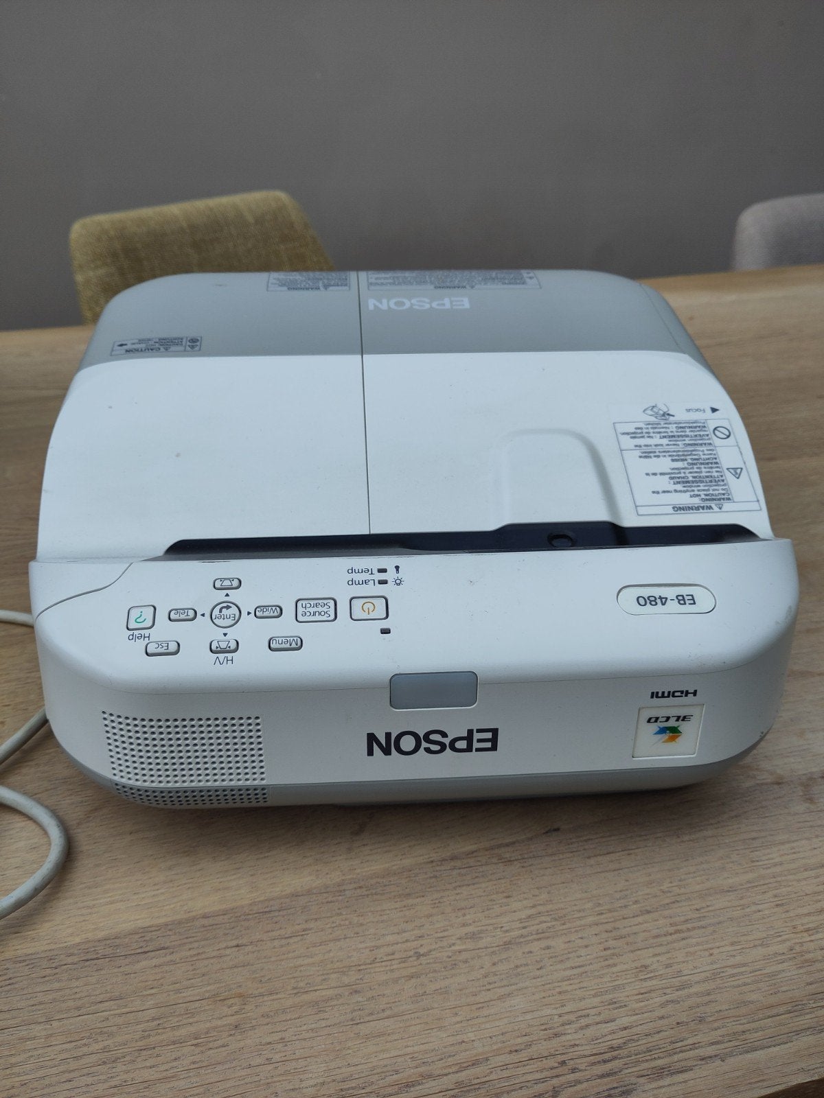 Epson Beamer met afstandsbediening en stroomkabel, Ophalen, Epson, Overige resoluties, Gebruikt