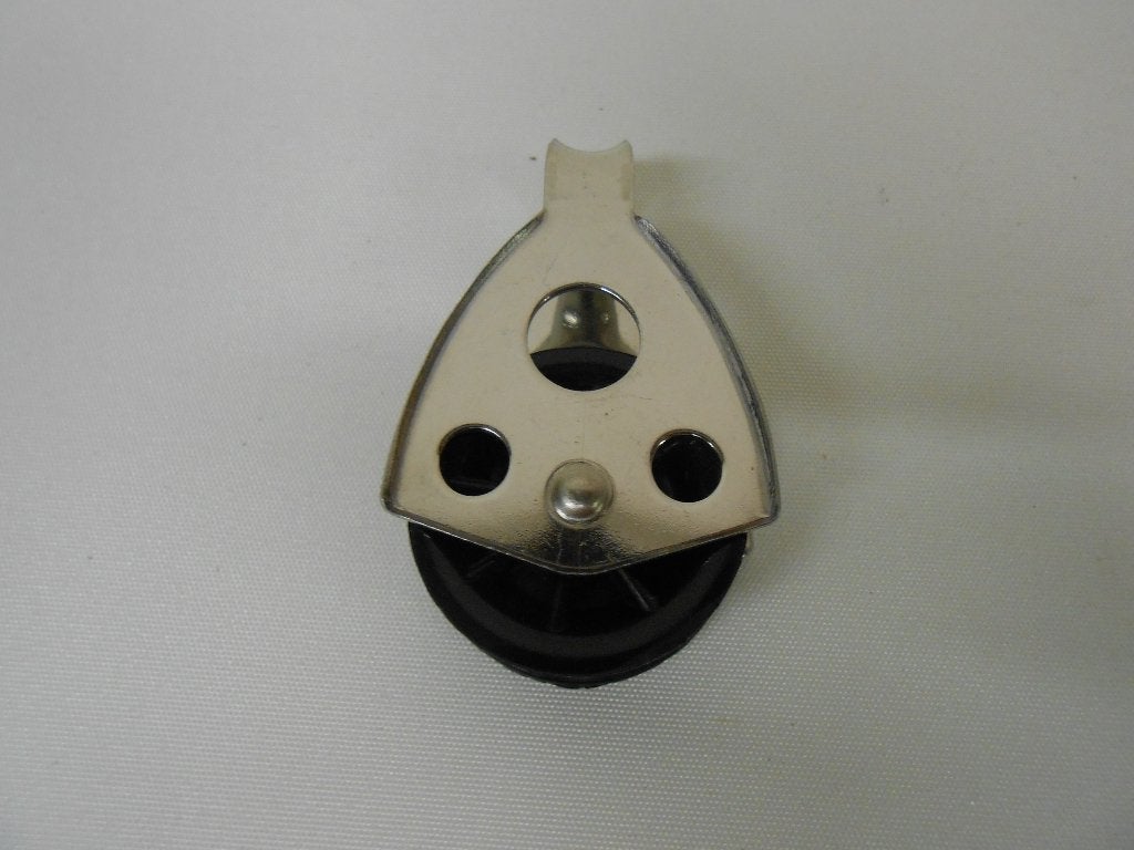 RVS Enkelschijfs Blok Katrol voor 8 - 10 mm lijn, Optiparts, Ophalen of Verzenden, Nieuw, Lijn of Blok