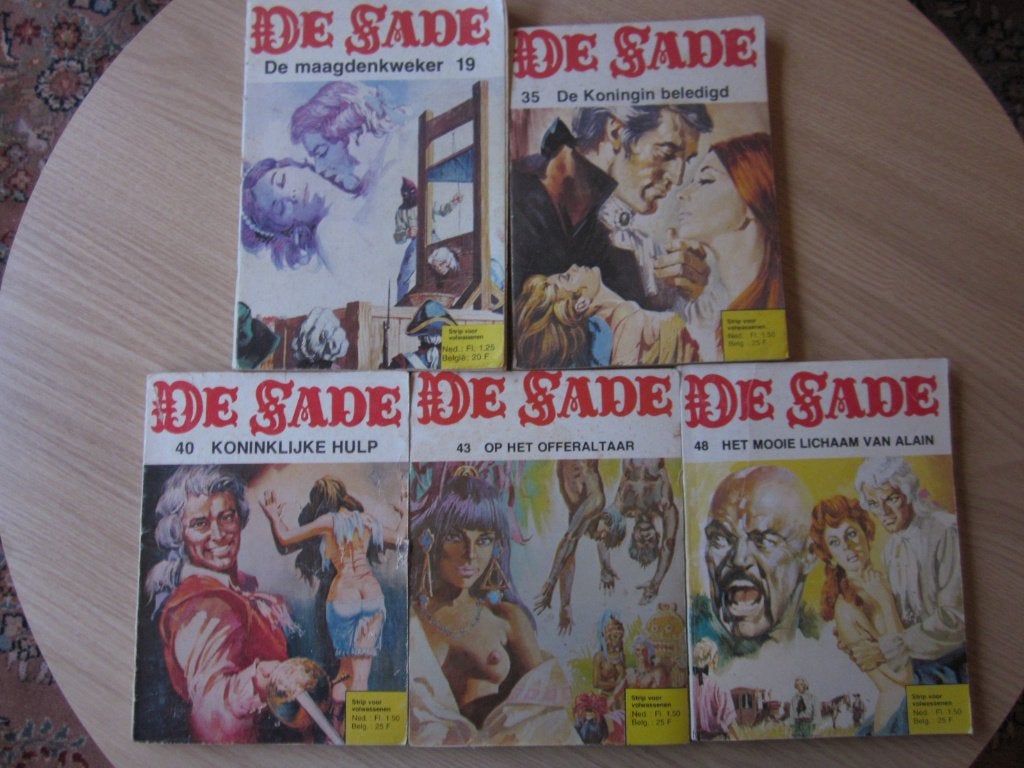 De Sade 19/35/40/43/48, Meerdere stripboeken, Verzenden, Gelezen