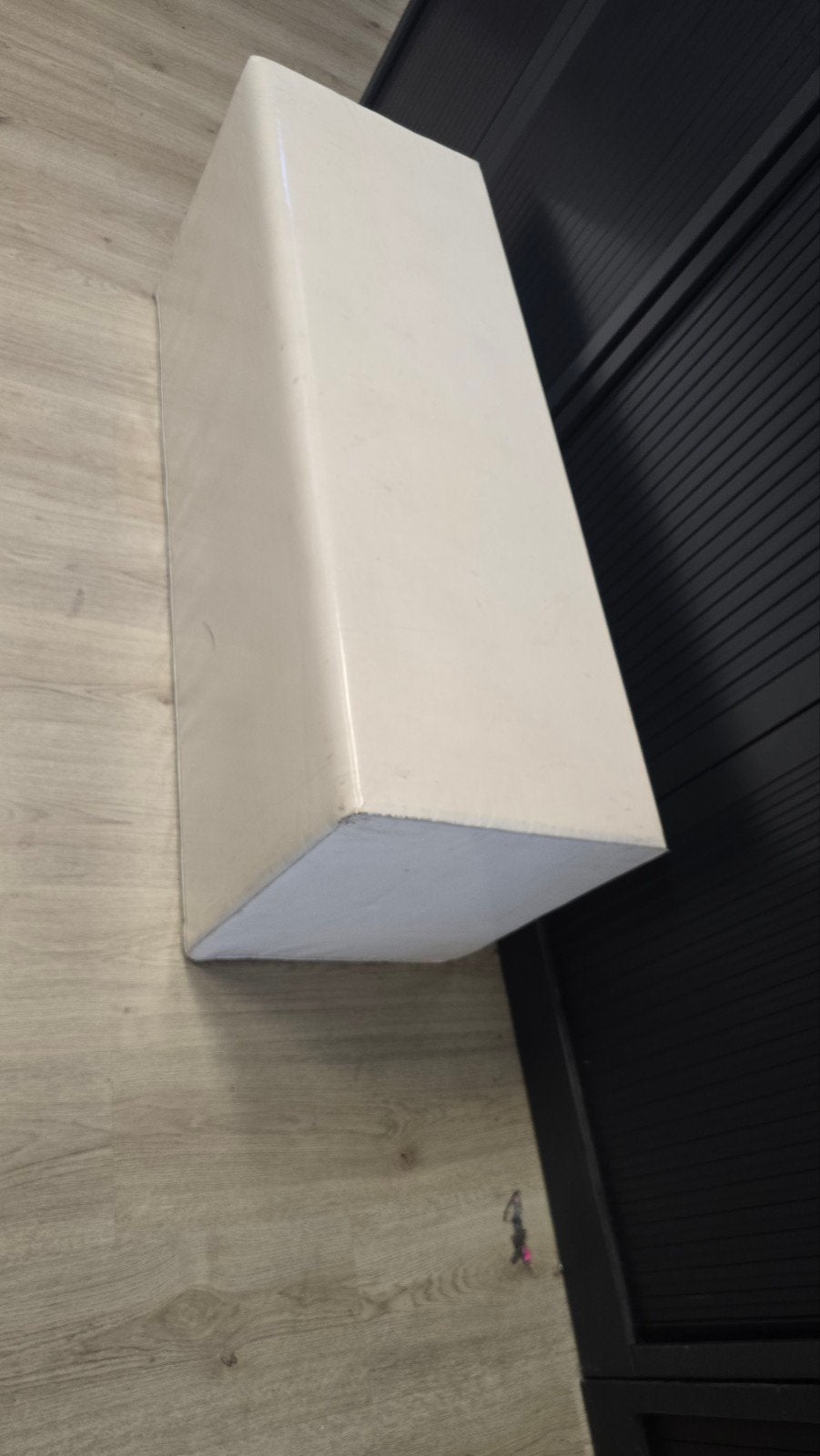 2x Zit bank wit leer, Huis en Inrichting, Ophalen, Minder dan 50 cm, Gebruikt, 100 tot 125 cm