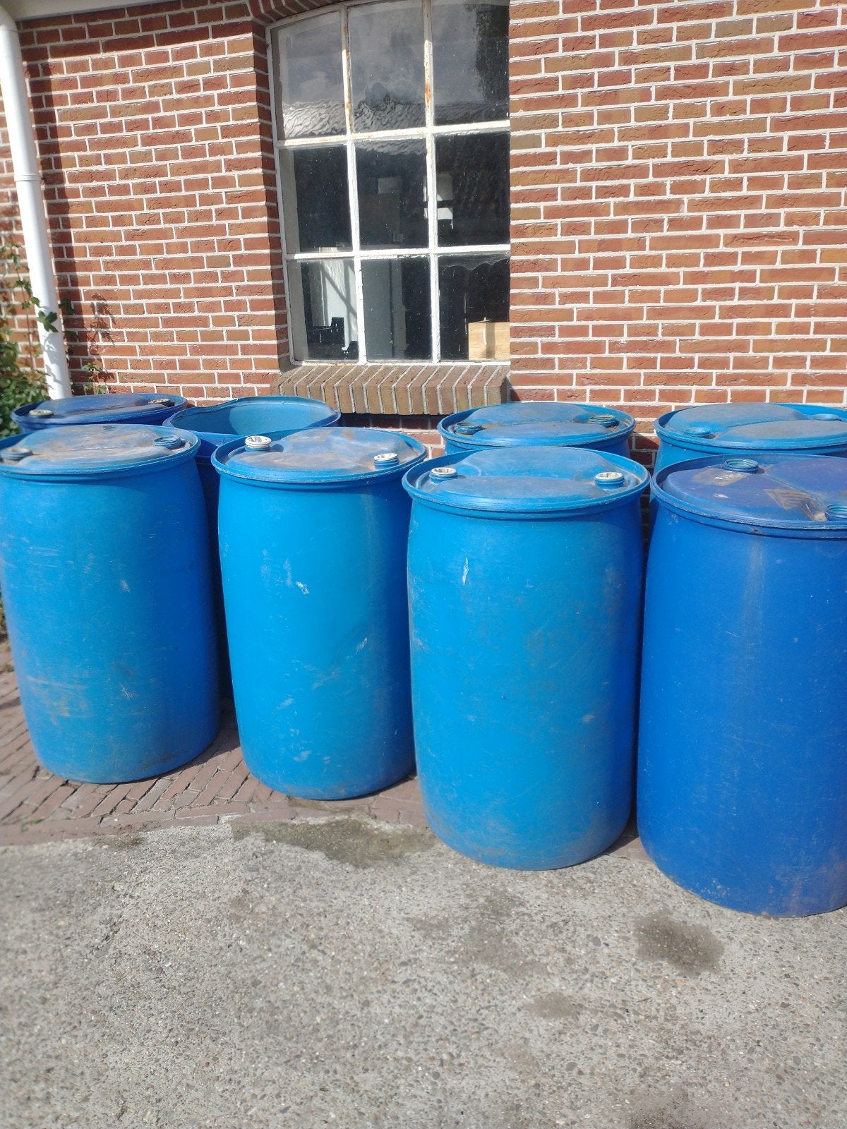 Kunststof vaten, 150 liter of meer, Ophalen, Gebruikt