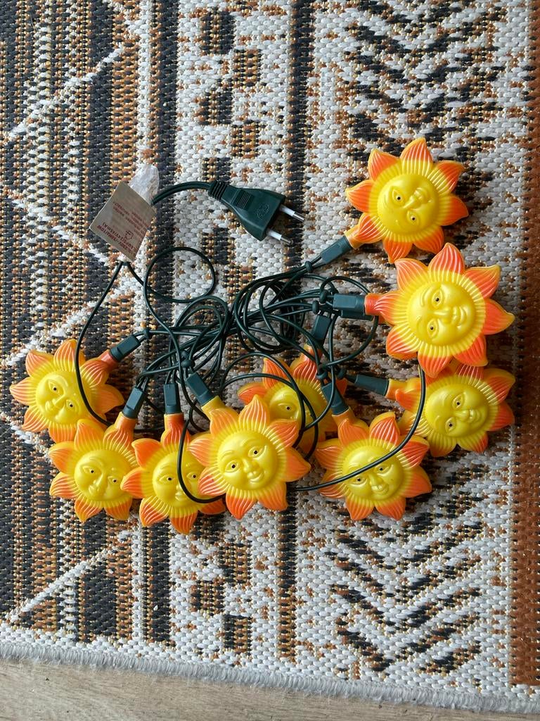 Zonnebloem/zonnetjes - Lichtslinger - Sfeervolle Verlichting, Huis en Inrichting, Ophalen of Verzenden, Zo goed als nieuw