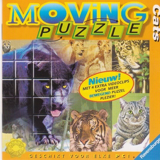 Pc spel: Moving Puzzle Cats [2153]  [SpGaPC], Spelcomputers en Games, Puzzel en Educatief, 1 speler, Nieuw, Eén computer