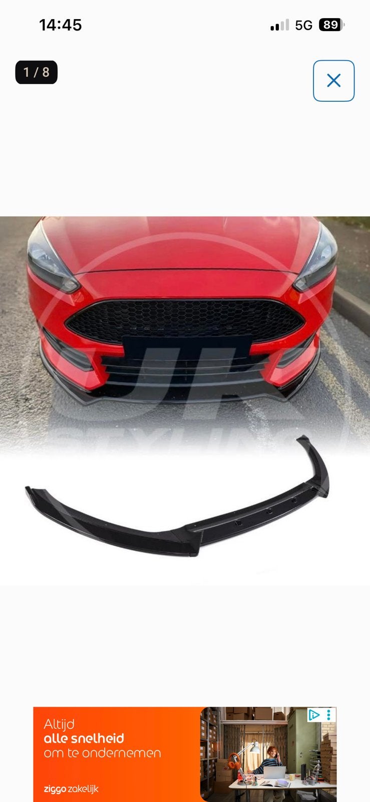 Spoiler onderlip Ford Focus nieuw in doos, Auto diversen, Ophalen of Verzenden