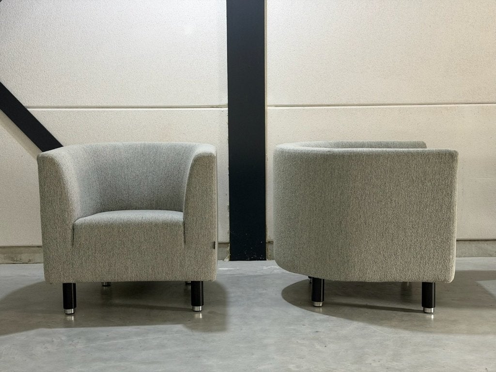 Gelderland fauteuils - set van 2 - wit/grijs