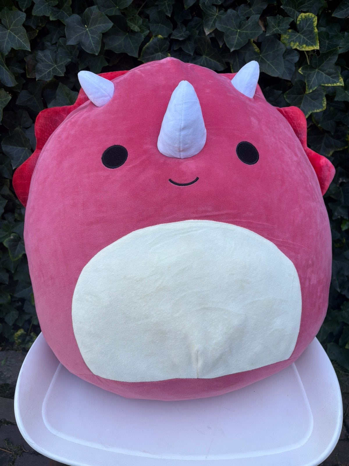Grote dino squishmallows/knuffel, Overige typen, Ophalen of Verzenden, Zo goed als nieuw, Middelgroot (20 tot 80 cm)