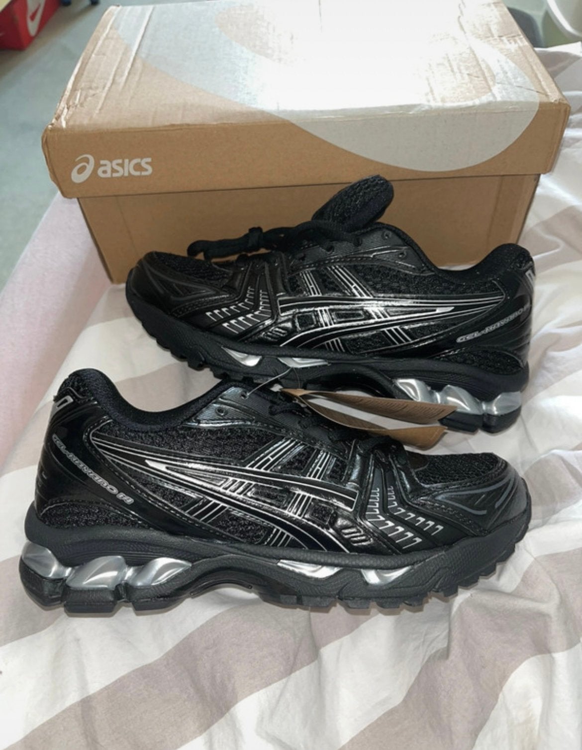 ASICS Gel Kayano 14, Verzenden, Zwart, Nieuw, Sneakers of Gympen