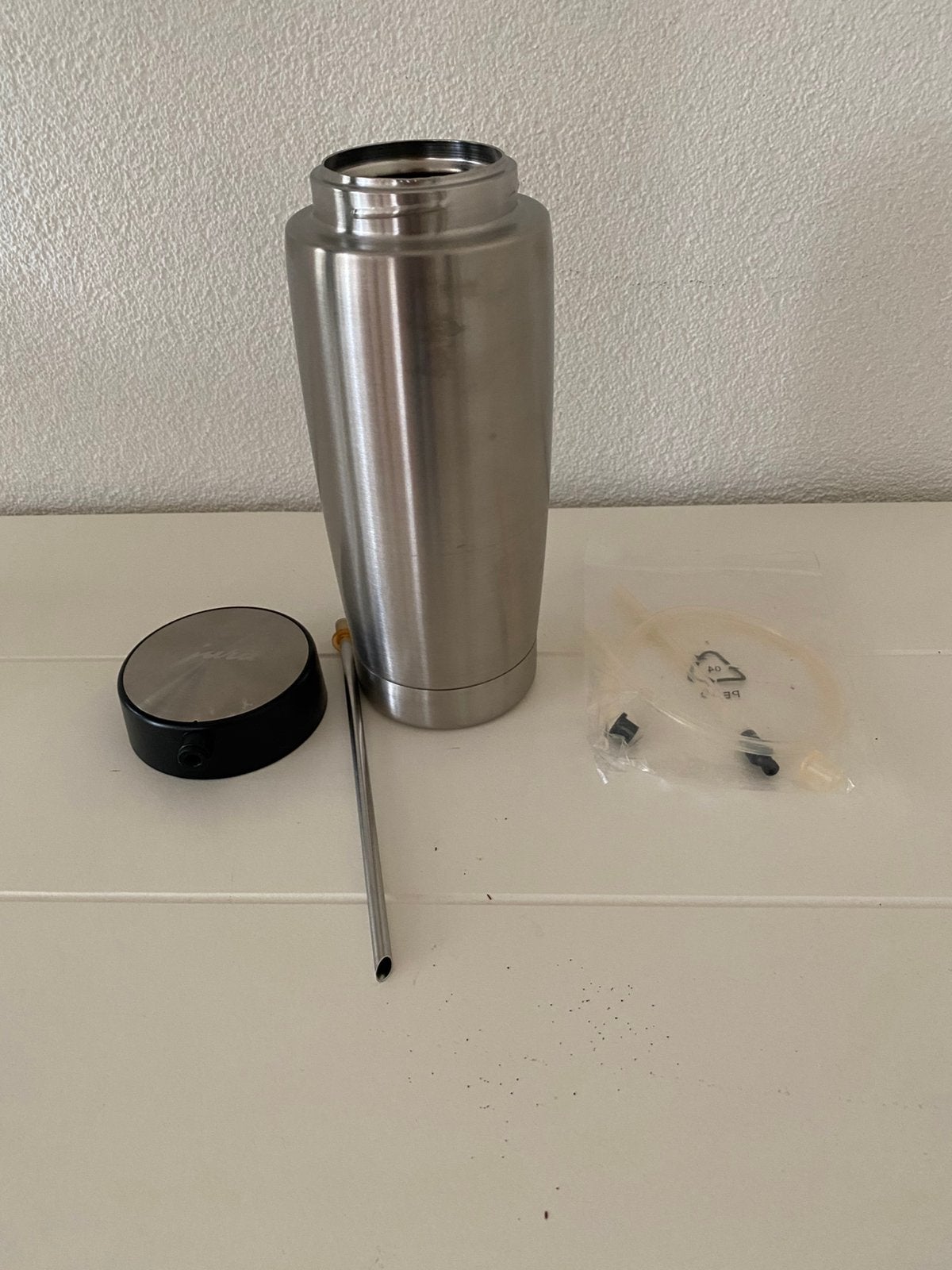 Jura Melkhouder RVS Dubbelwandig 0,6L, Witgoed en Apparatuur, Ophalen of Verzenden, Zo goed als nieuw
