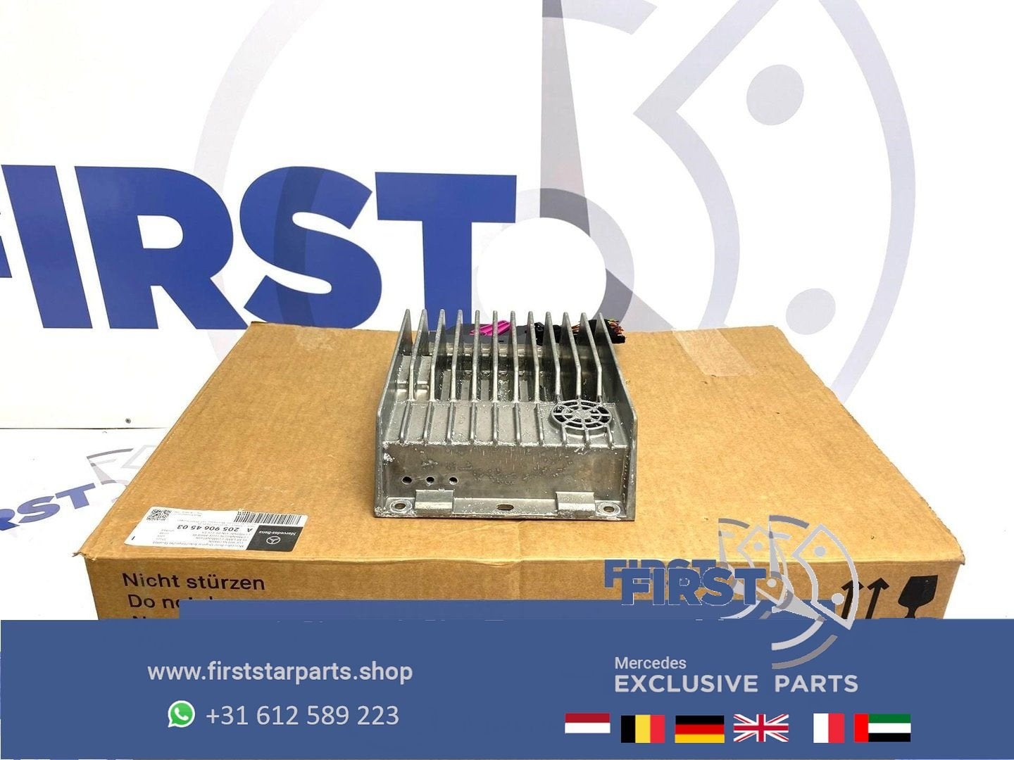 A2129002401 HARMAN BECKER VERSTERKER Mercedes Benz E KLASSE, Auto diversen, Autoradio's, Ophalen of Verzenden, -, -, -