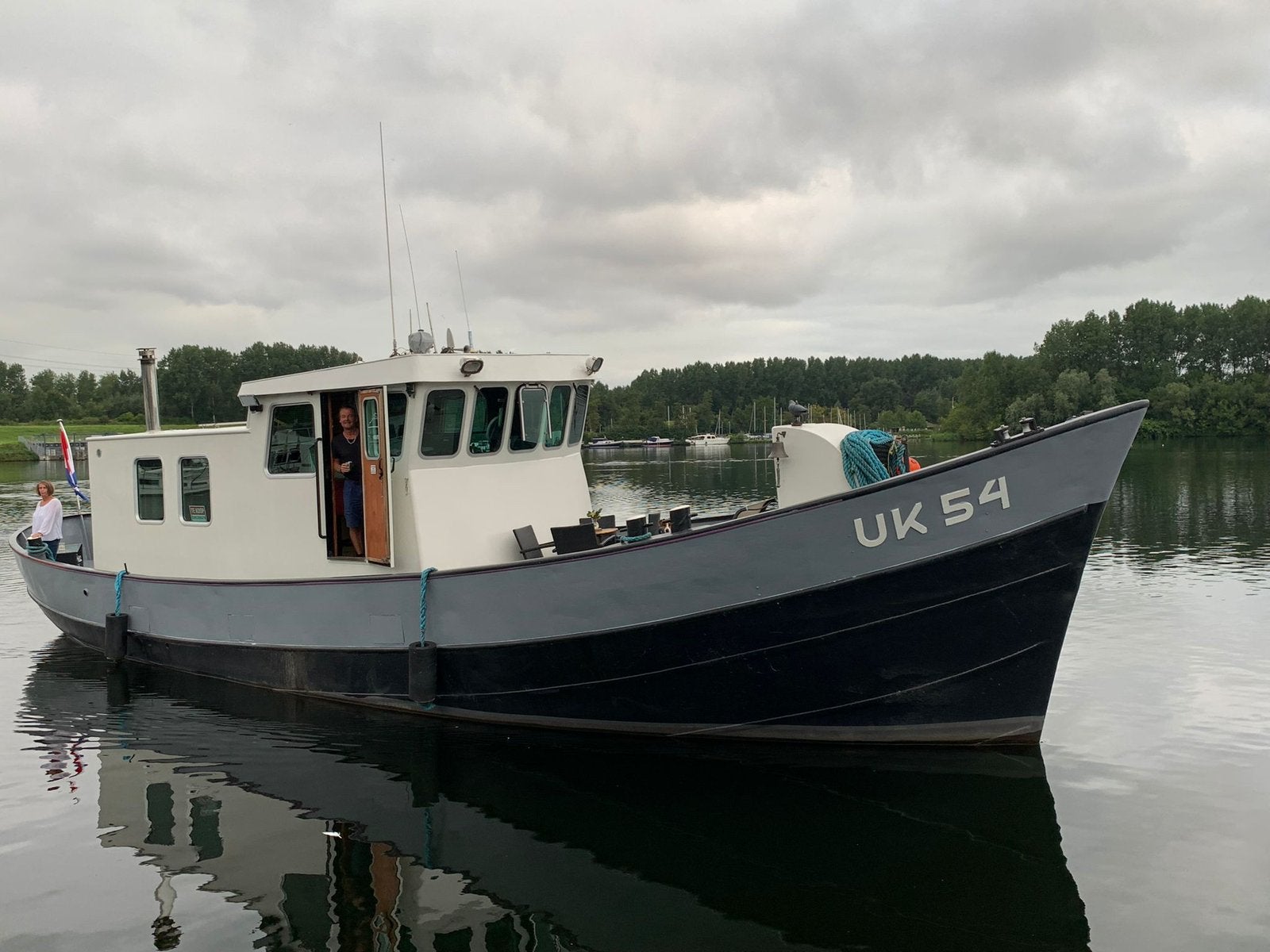 Kotter Uk 54 woonschip vd Belt, Watersport en Boten, Ophalen of Verzenden, Diesel