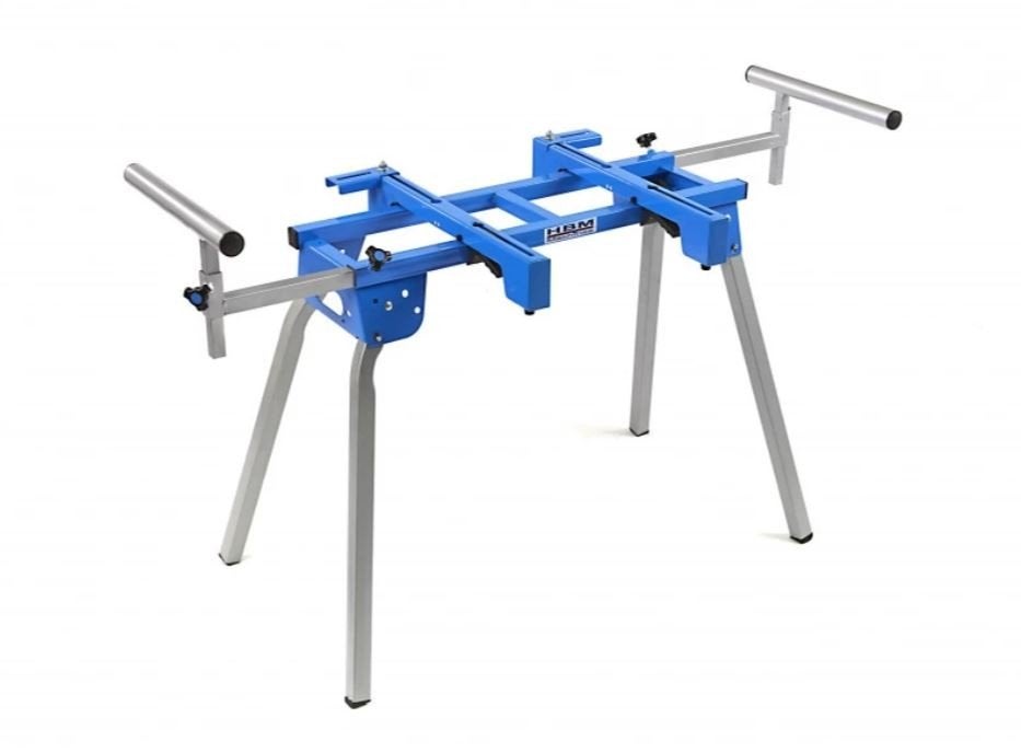 HBM Compact Universeel Onderstel Voor Afkortzaag Machines, Verzenden, Nieuw, 70 tot 120 cm, Inklapbaar