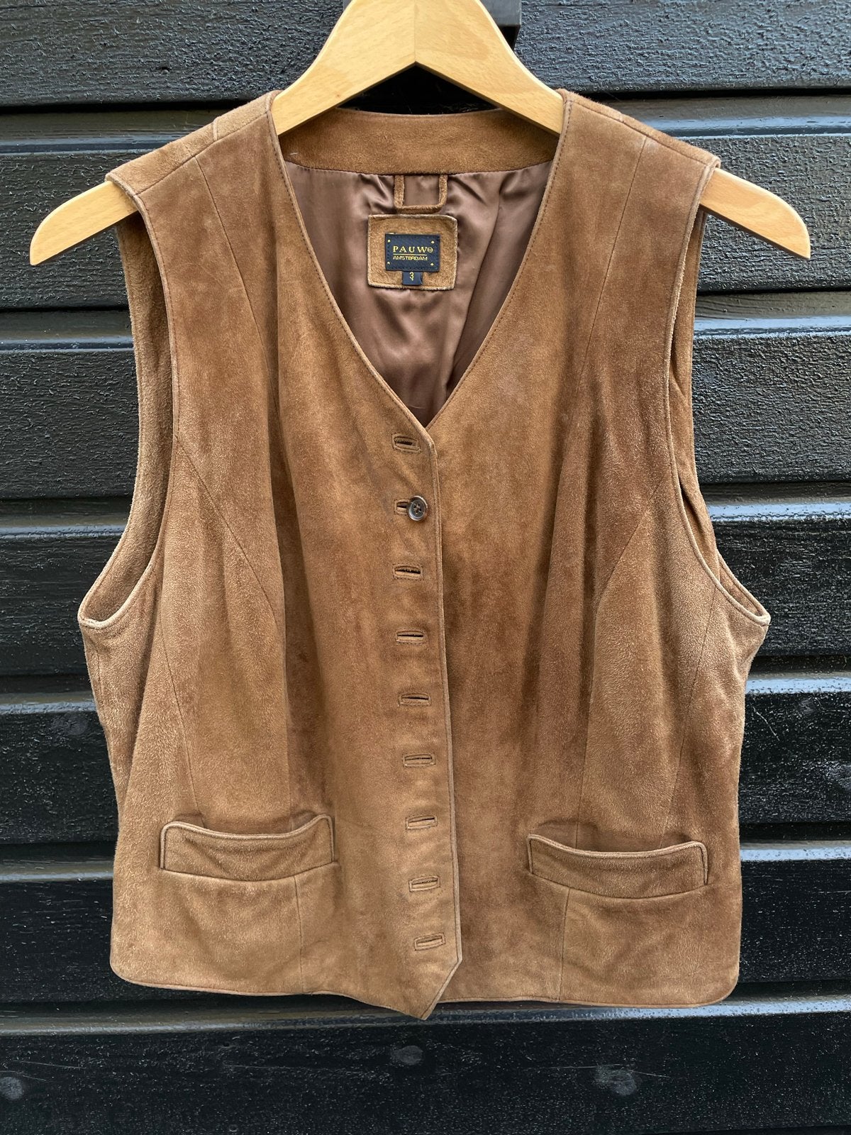Pauw suède vest bruin maat 4, Kleding | Dames, Ophalen of Verzenden, Gedragen