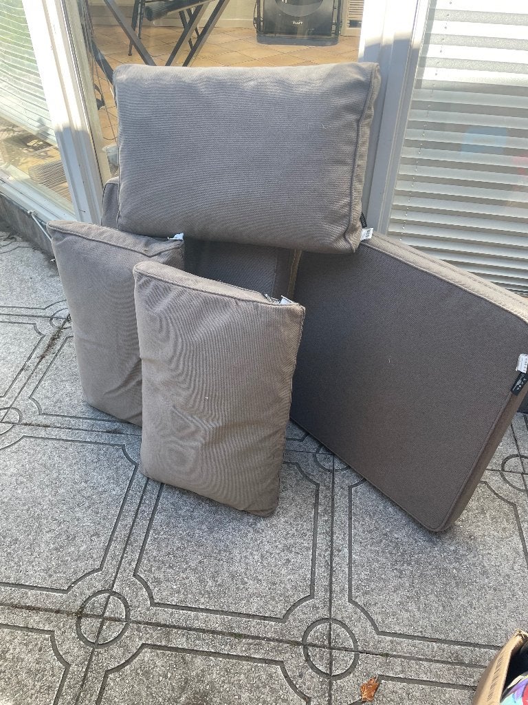Tuin kussens grijs 3 sets, Ophalen, Gebruikt, Overige materialen