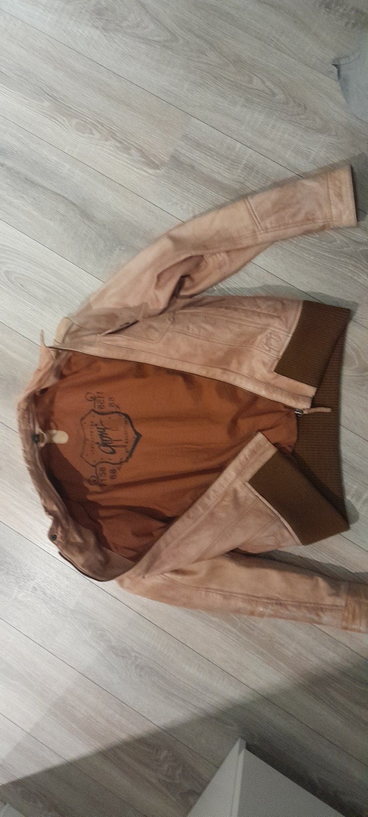 Gipsy Leren Jasje - Maat M, Beige, Ophalen of Verzenden, Zo goed als nieuw, Gipsy