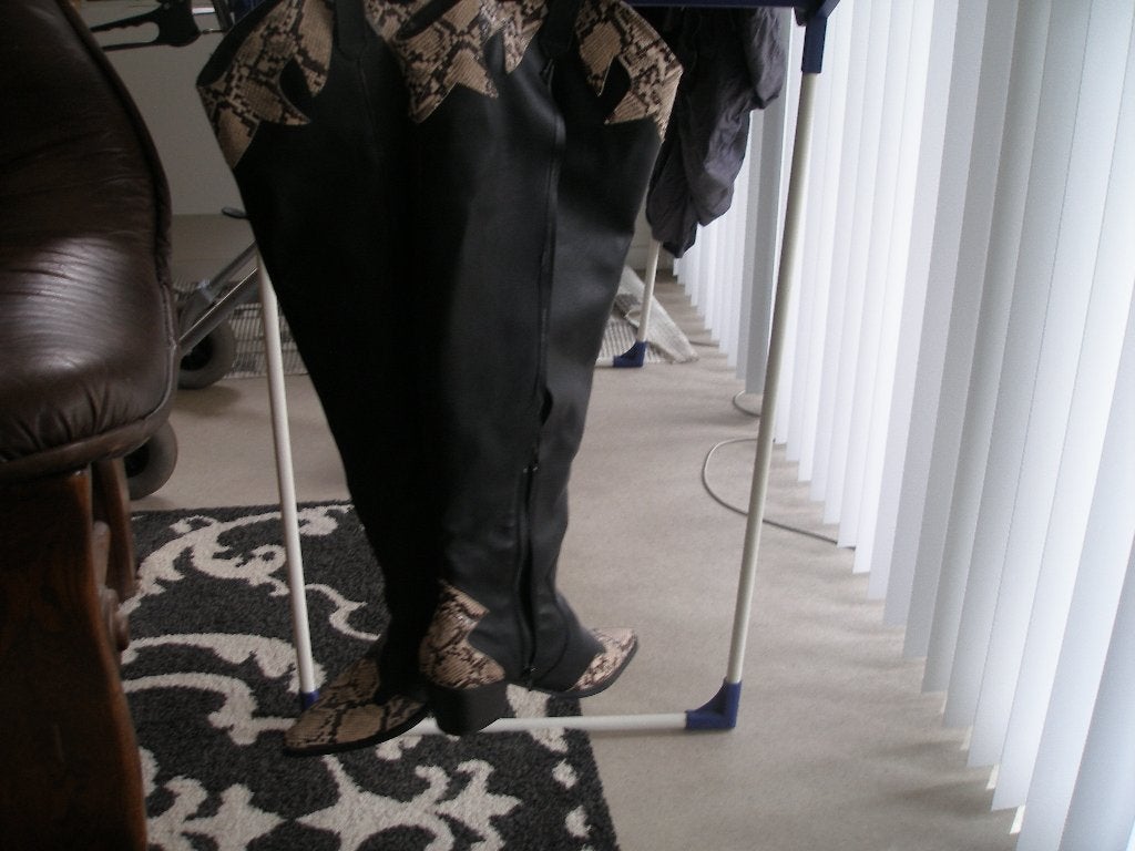laarzen (cowboy), Kleding | Dames, Schoenen, Hoge laarzen, Zwart, Ophalen of Verzenden, Gedragen
