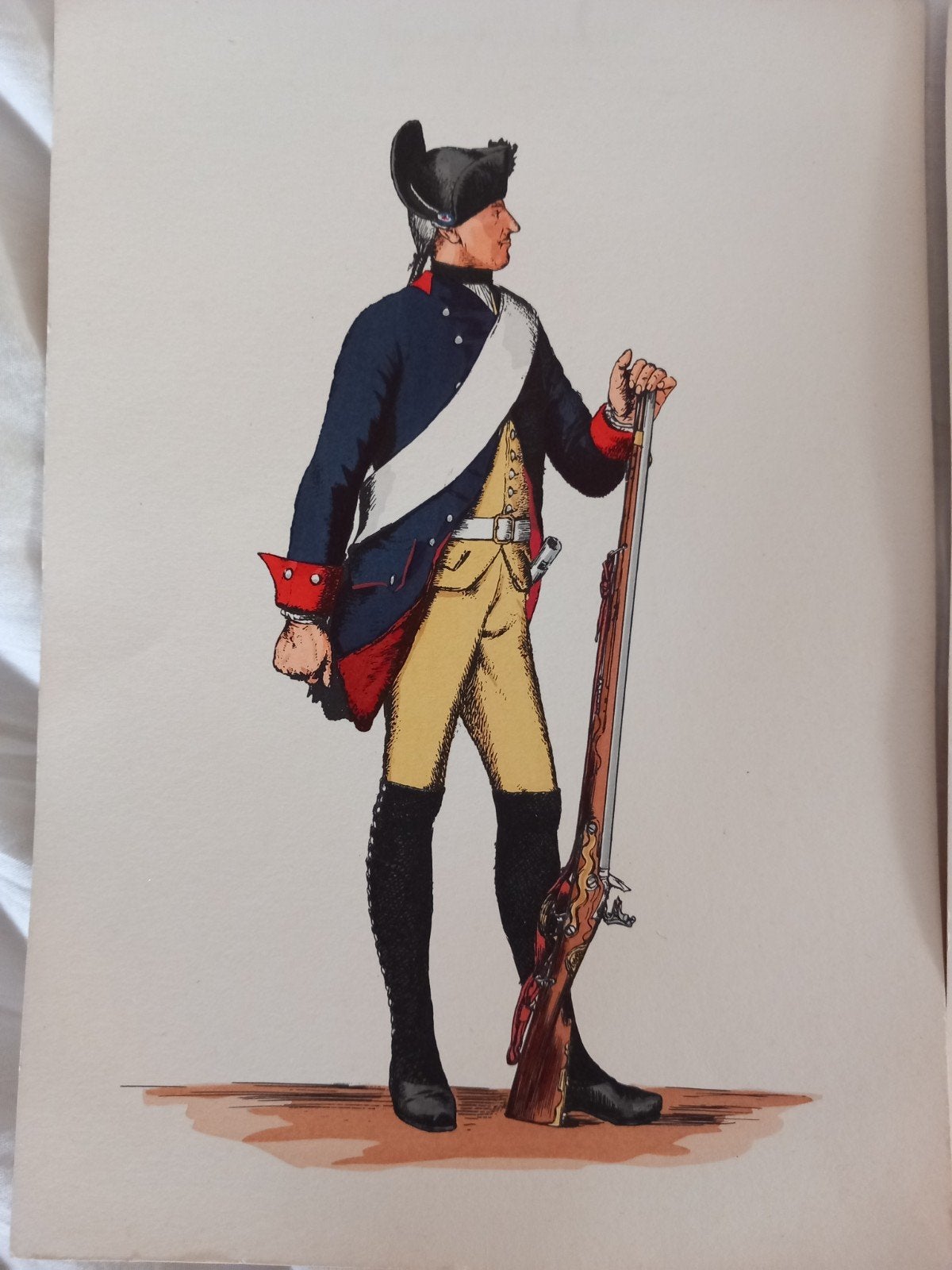 Vintage prenten militairen legers Pruisen Rusland, Frankrijk, Verzamelen, Ophalen of Verzenden, Landmacht, Duitsland, Foto of Poster