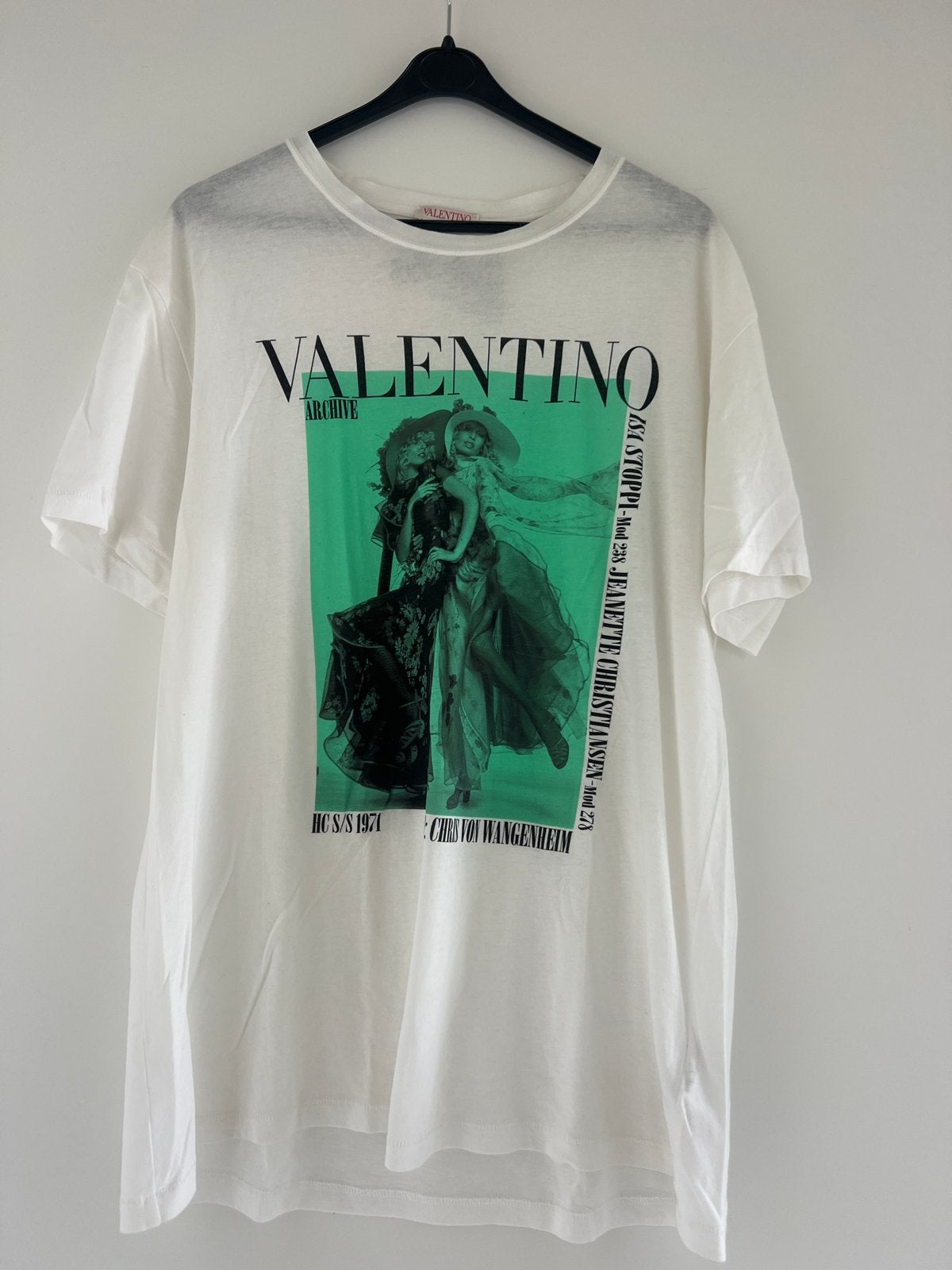 Valentino Archive T-shirt - Maat L, Ophalen of Verzenden, Zo goed als nieuw, Maat 52/54 (L), Wit