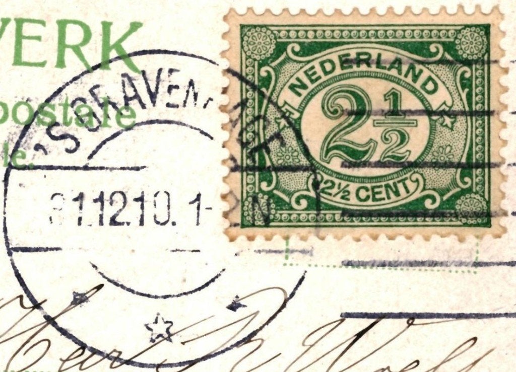 940671	s Gravenhage	Monument 1910	Gelopen, Ophalen of Verzenden, Voor 1920, Gelopen, Zuid-Holland