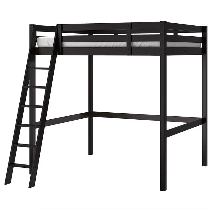 IKEA STORÅ witte hoogslaper 140x200 cm, Ophalen, Gebruikt, Hoogslaper, Tweepersoons