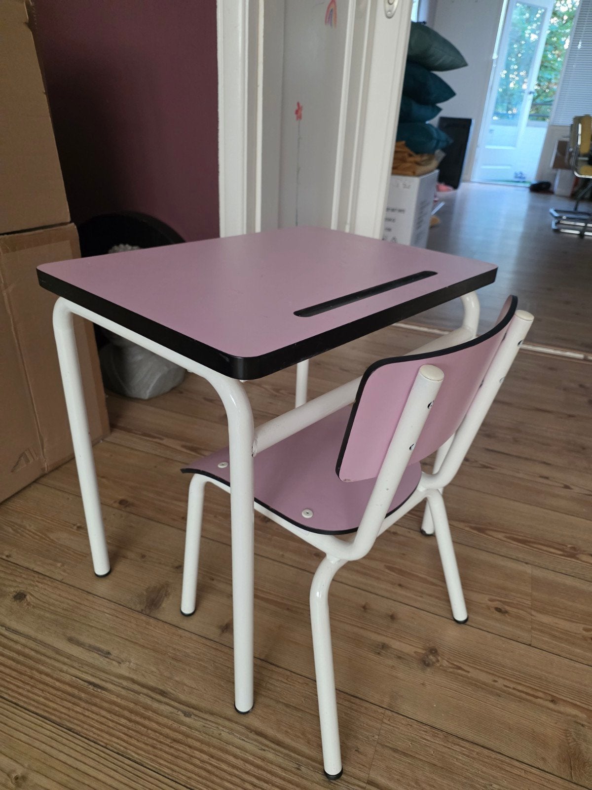 Kinderbureau en stoel - Les Gambettes, Ophalen, Gebruikt, Tafel(s) en Stoel(en)