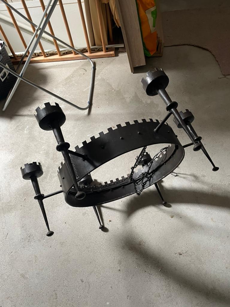 Kasteellamp , hanglamp, Antiek en Kunst, Ophalen