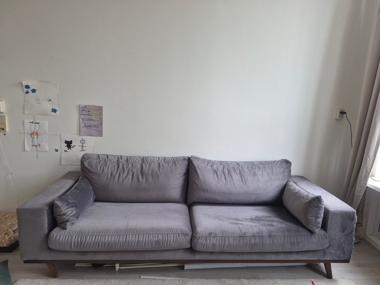 GRATIS 3-PERSOONSBANK, Huis en Inrichting, Ophalen, Gebruikt, 75 tot 100 cm