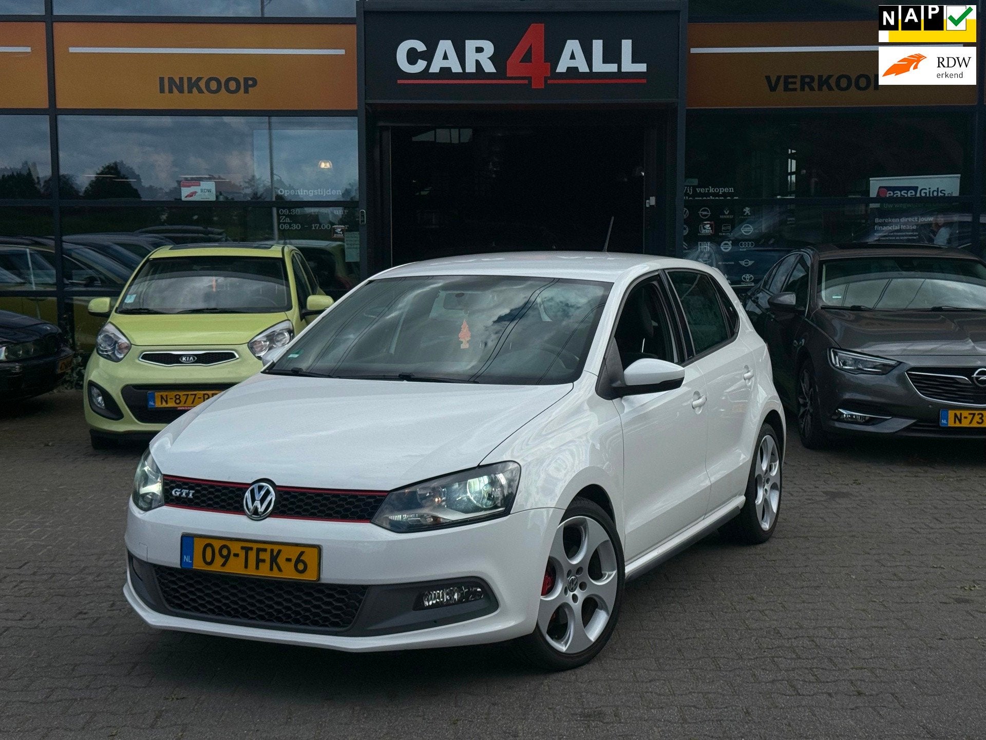 Volkswagen Polo 1.4 TSI GTI DSG/VOLLEDIGE HISTORIE AANWEZIG!, Euro 5, Stof, Zwart, 4 cilinders