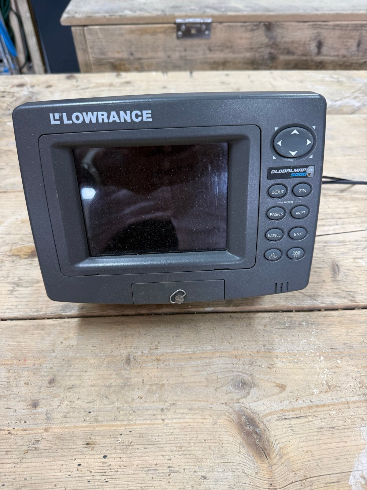 Lowrance GlobalMap 5000C Kaartplotter, Ophalen of Verzenden, Gebruikt, Kaartplotter of Fish Finder