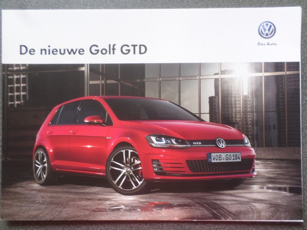 Volkswagen Golf GTD Brochure, Ophalen of Verzenden, Zo goed als nieuw, Volkswagen