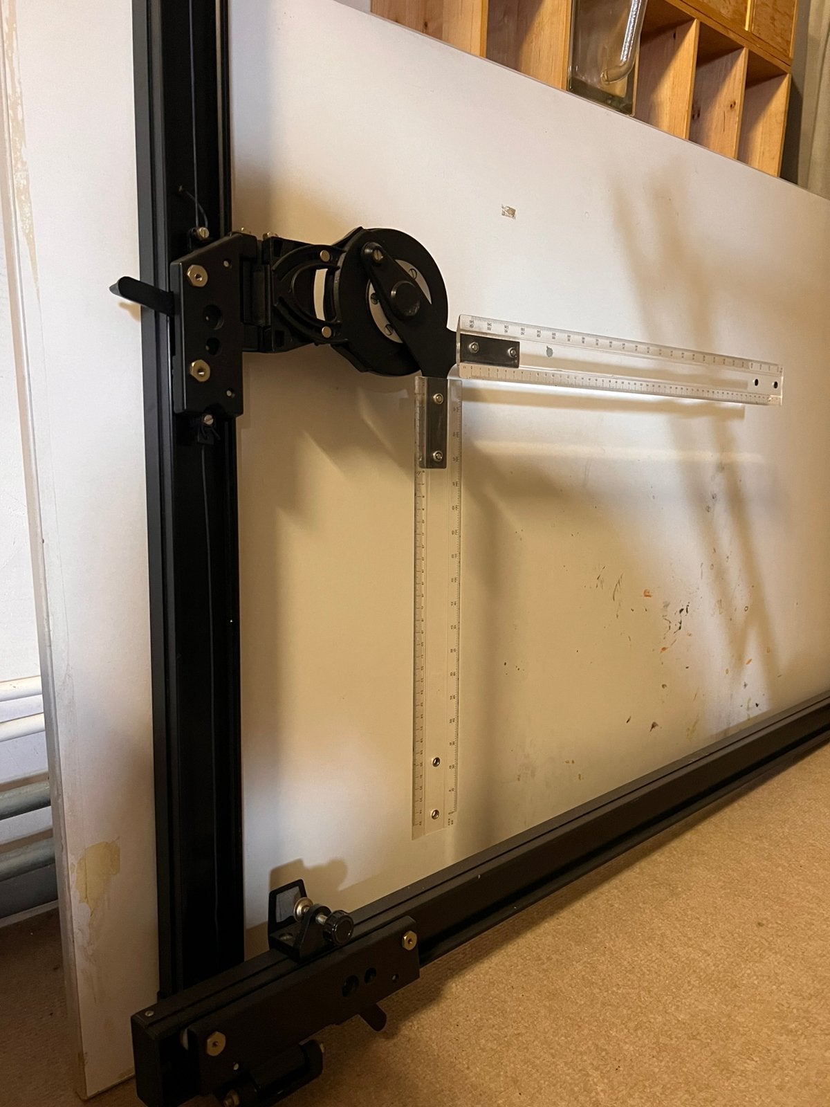 Professionele mechanische tekentafel, Doe-het-zelf en Verbouw, Tekentafels, Ophalen, Zo goed als nieuw, Minder dan 130 cm