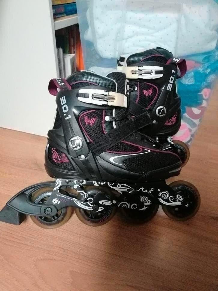 meisjes of dames skeelers - inline skates maat 40, Overige merken, Ophalen of Verzenden, Zo goed als nieuw, Inline skates 4 wielen