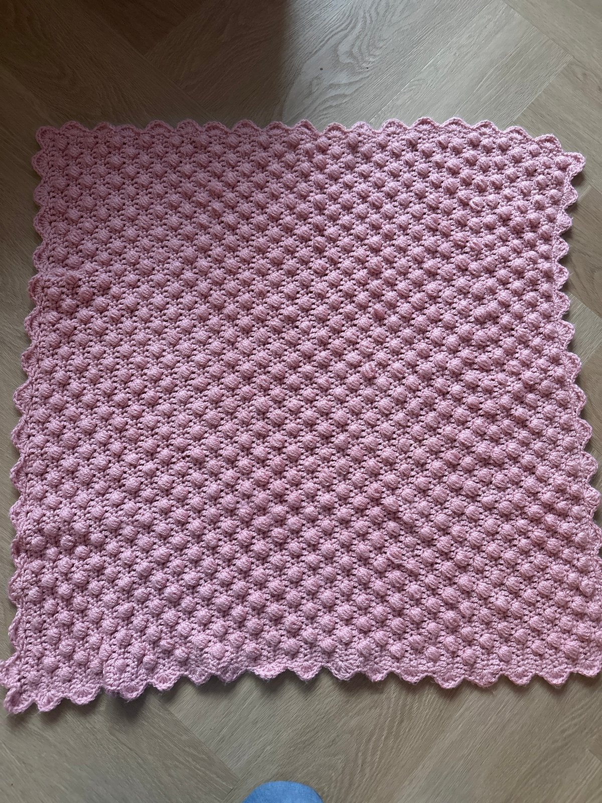 Handgehaakte Bakerdeken Oud Roze 75x70 cm, Nieuw, Ophalen of Verzenden, Roze, Handgemaakt