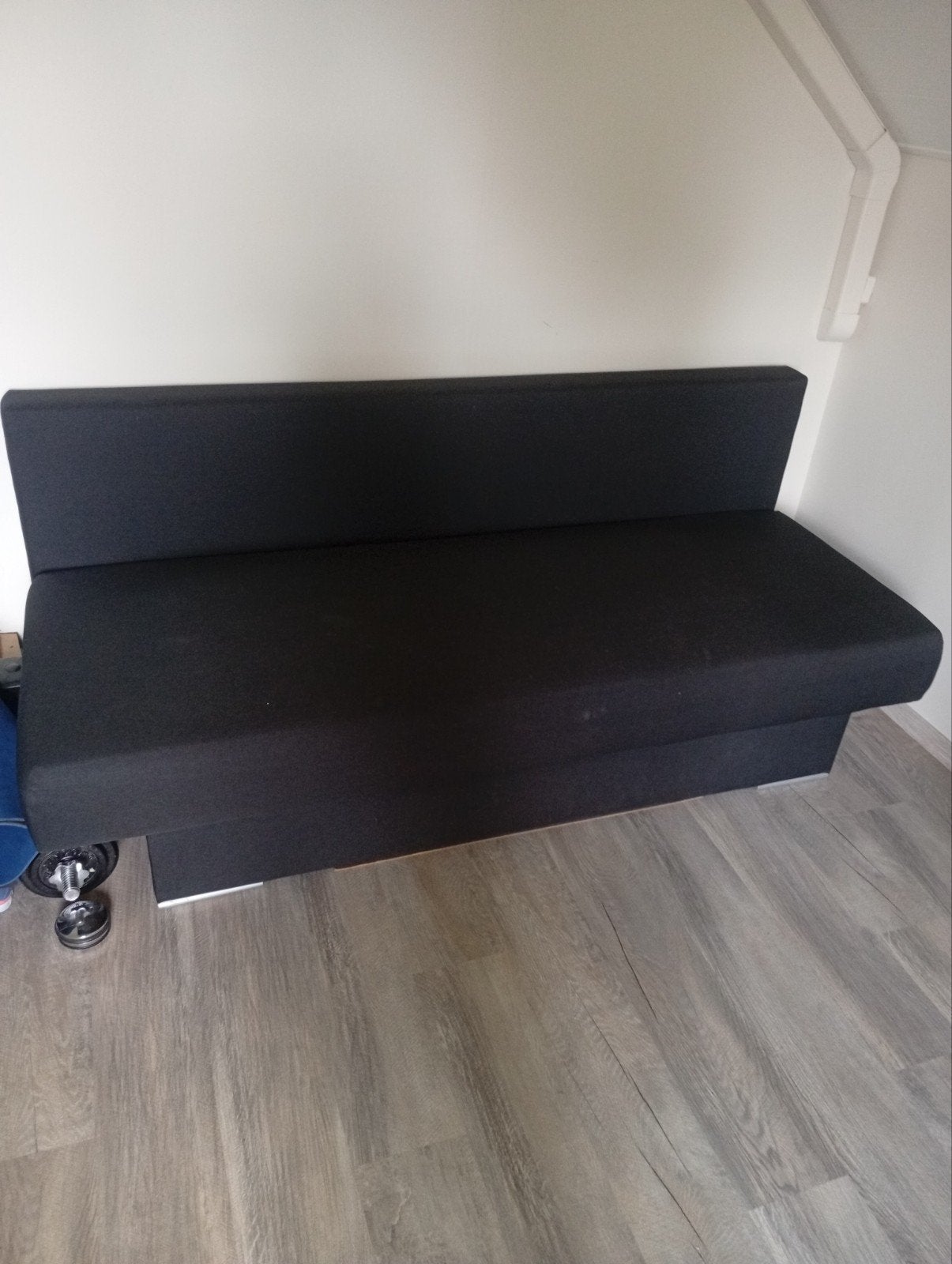 slaapbank, Huis en Inrichting, Ophalen, Gebruikt, Tweepersoons, Zwart