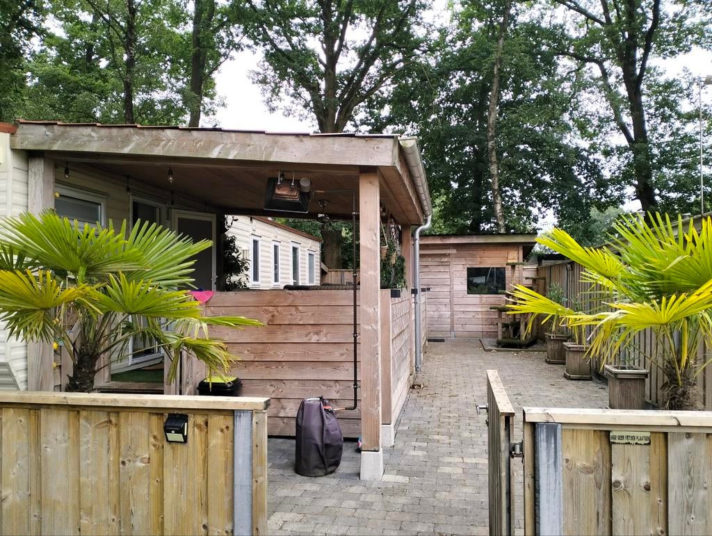 Mooie overkapping van Douglas hout, Ophalen
