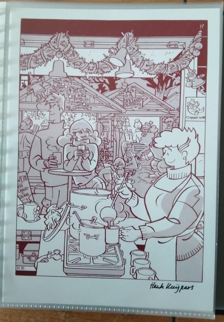 Franka Kerst / Nieuwjaarskaart 2001 (Henk Kuipers), Verzamelen, 1980 tot heden, Nieuw, Ophalen of Verzenden, Prent