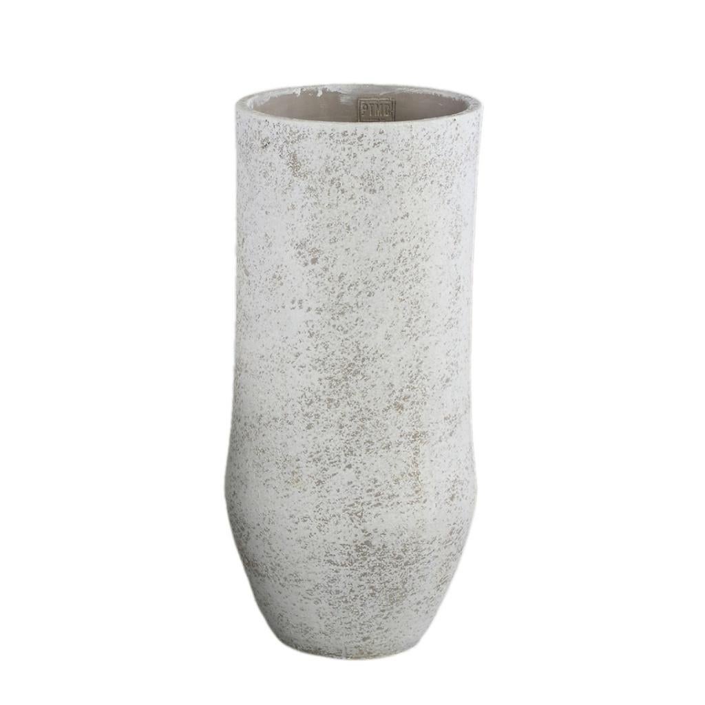 PTMD bloempot Dorin hoog M wit 45 cm, Overige materialen, Rond, Ophalen of Verzenden, Minder dan 25 cm