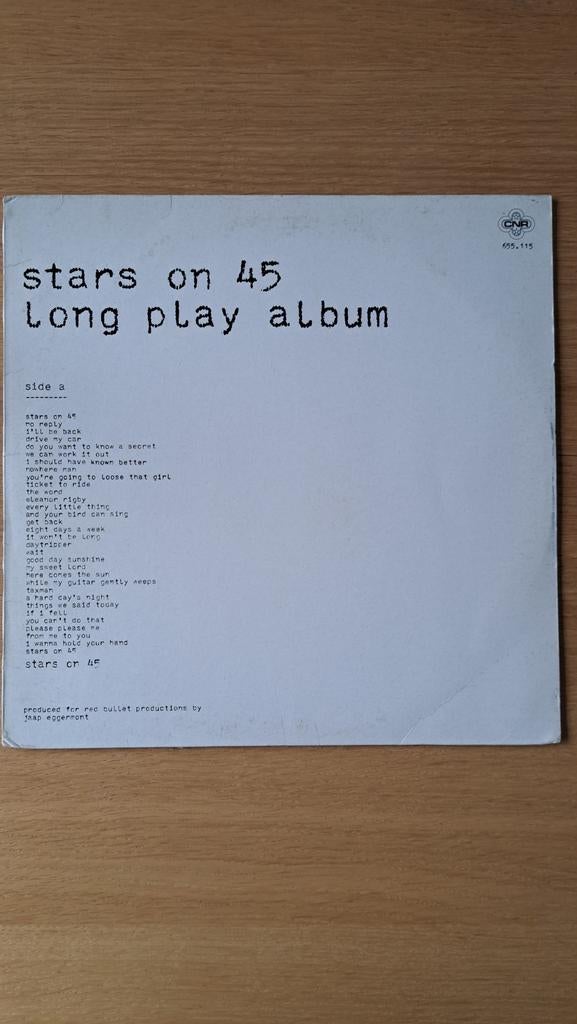LP Stars on 45 - Long Play Album, Cd's en Dvd's, Vinyl | Pop, Ophalen, Zo goed als nieuw, 12 inch