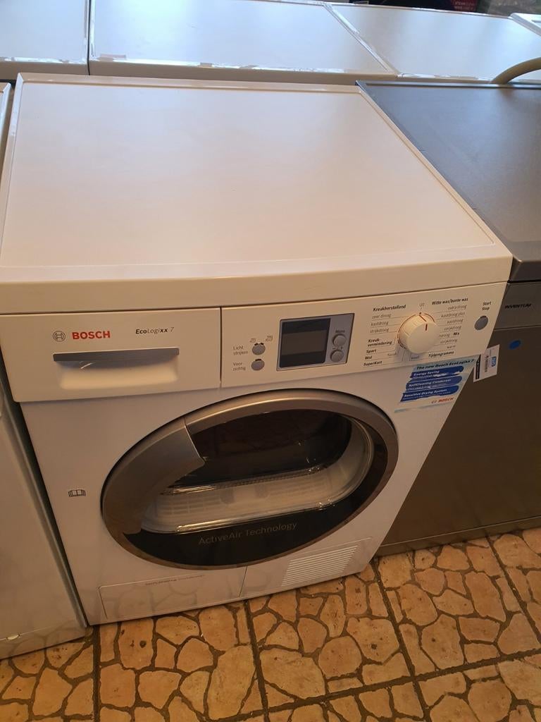 Mooie Setje Bosch wasmachine en warmtepomp 8KG inc Garantie, 1200 tot 1600 toeren, Gebruikt, Minder dan 85 cm, 8 tot 10 kg
