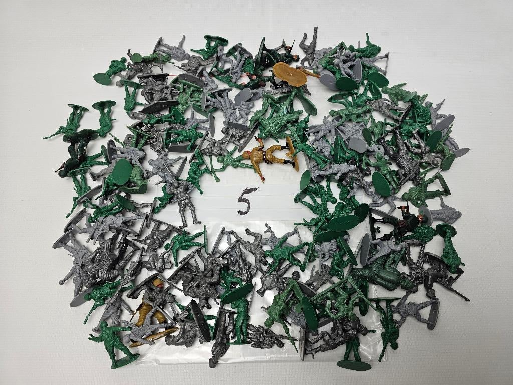 # Soldaatjes - Leger Soldaat Poppetjes zakje 5, Verzamelen, Poppetjes en Figuurtjes, Ophalen of Verzenden, Gebruikt