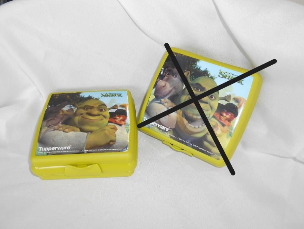 Tupperware Snackie broodtrommel Limegroen met Shrek NIEUW, Huis en Inrichting, Ophalen of Verzenden, Nieuw, Groen, Overige typen