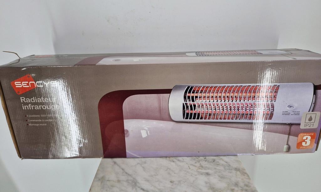 Sencys Infrarood Wandheater | 500/1000/1500W | IP21 | Nieuw, Elektrisch, Nieuw, Ophalen of Verzenden, Info@sencys.com