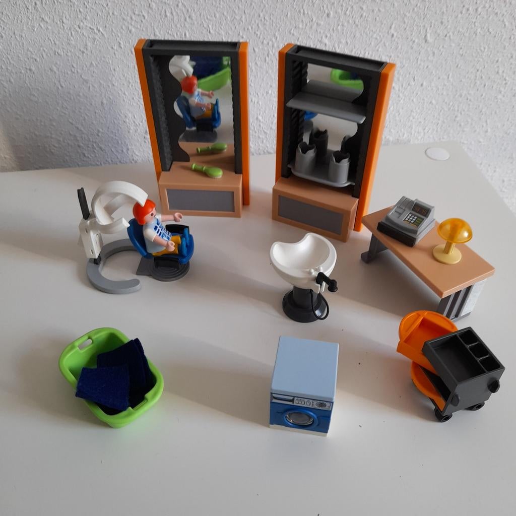 Kapsalon playmobil, Ophalen of Verzenden, Zo goed als nieuw, Complete set