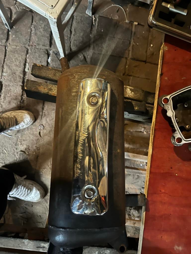 4 Takt Grand Retro Uitlaat, Fietsen en Brommers, Brommeronderdelen | Scooters, Ophalen of Verzenden, Gebruikt, Uitlaat