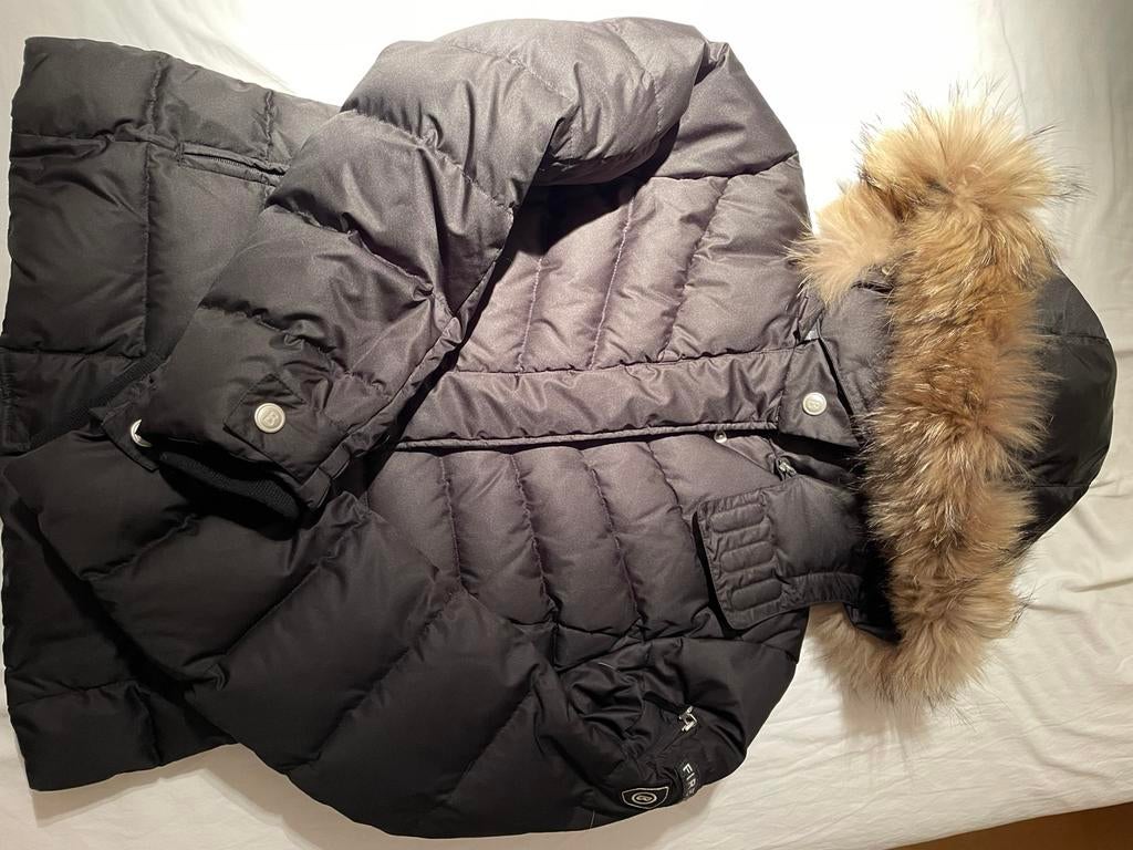 Bogner dames ski jas zwart maat S - 36, afneembare bontkraag, Ophalen of Verzenden, Zo goed als nieuw, Maat 36 (S), Zwart