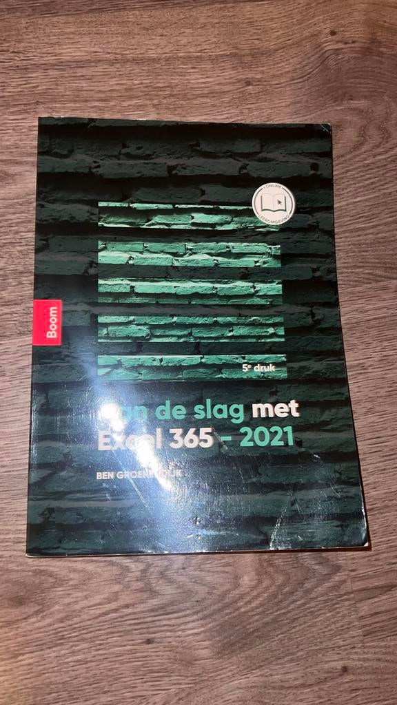 Aan de slag met Excel 365 - 2021 (5e druk), Ophalen of Verzenden, Beta, Zo goed als nieuw, MBO