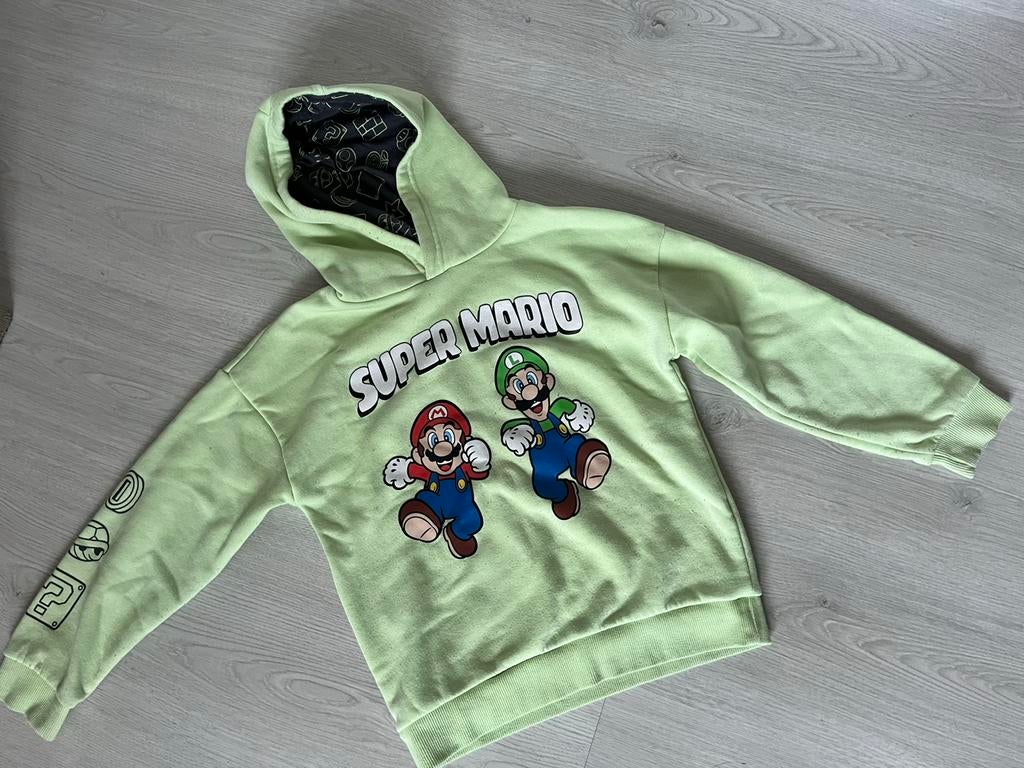 Super Mario hoodie TE KOOP!, Ophalen of Verzenden, Zo goed als nieuw, Jongen of Meisje, Trui of Vest
