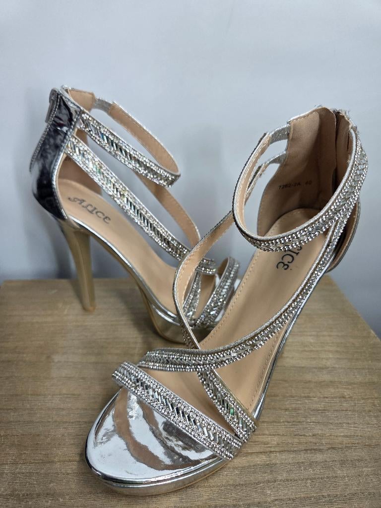 Alice high heels maat 40 zilverkleurig, Kleding | Dames, Alice, Alice, Overige kleuren, Alice