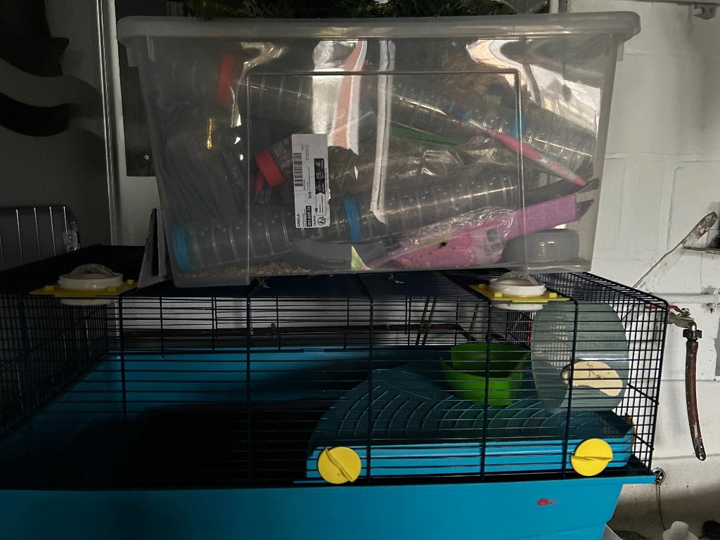 Kooi groot en een kleine voor hamster of cavia, Kooi, Muis, Zo goed als nieuw, 75 tot 110 cm